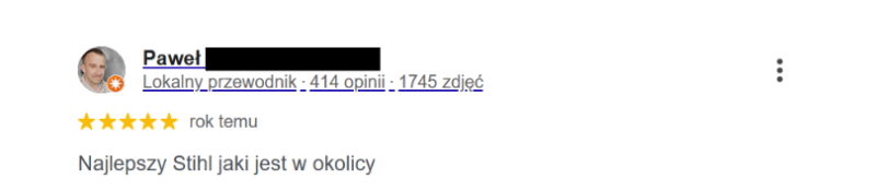 Pozytywne opinie klientów PPHU Witkowski: Najlepszy STIHL w okolicy